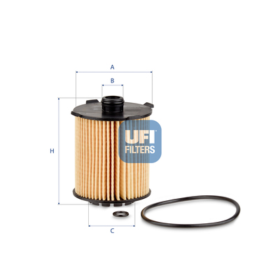 Filtre à huile Volvo S90 I 96> 2.0 T5 16> — Réf. UFI 25.110.00