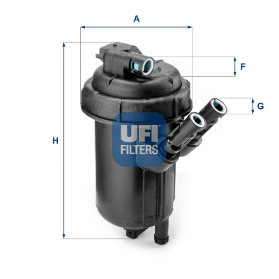Filtre à carburant - Opel Combo 1.3CDTI/ meriva 1.3CDTI/ 05> — Réf. UFI 55.114.00