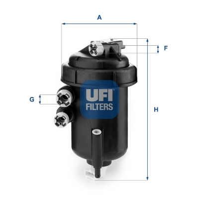 Filtre à carburant Fiat Ducato 06> 2.0JTD/HDI jumper — Réf. UFI 55.127.00