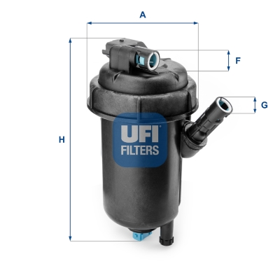Filtre à carburant Fiat Ducato 06> 2.3 120 multijet, 3.0 150 multijet — Réf. UFI 55.139.00