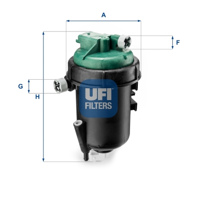 Filtre à carburant Fiat Ducato 02> 2, 8 JTD / 2, 3 JTD / 1, 9 JTD — Réf. UFI 55.145.00