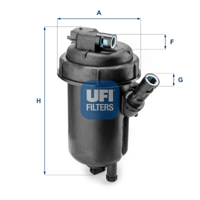Filtre à carburant Fiat Ducato 06> — Réf. UFI 55.152.00