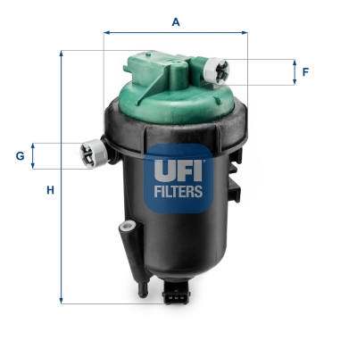 Filtre à carburant Fiat Doblo 00> jeu/kit 1.3JTD 05> — Réf. UFI 55.175.00