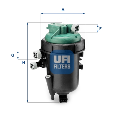 Filtre à carburant Fiat Doblo 00> jeu/kit 1.3JTD 05> — Réf. UFI 55.178.00
