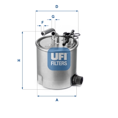 Filtre à carburant - Nissan Cabstar 2.5DCI 12> — Réf. UFI 55.394.00