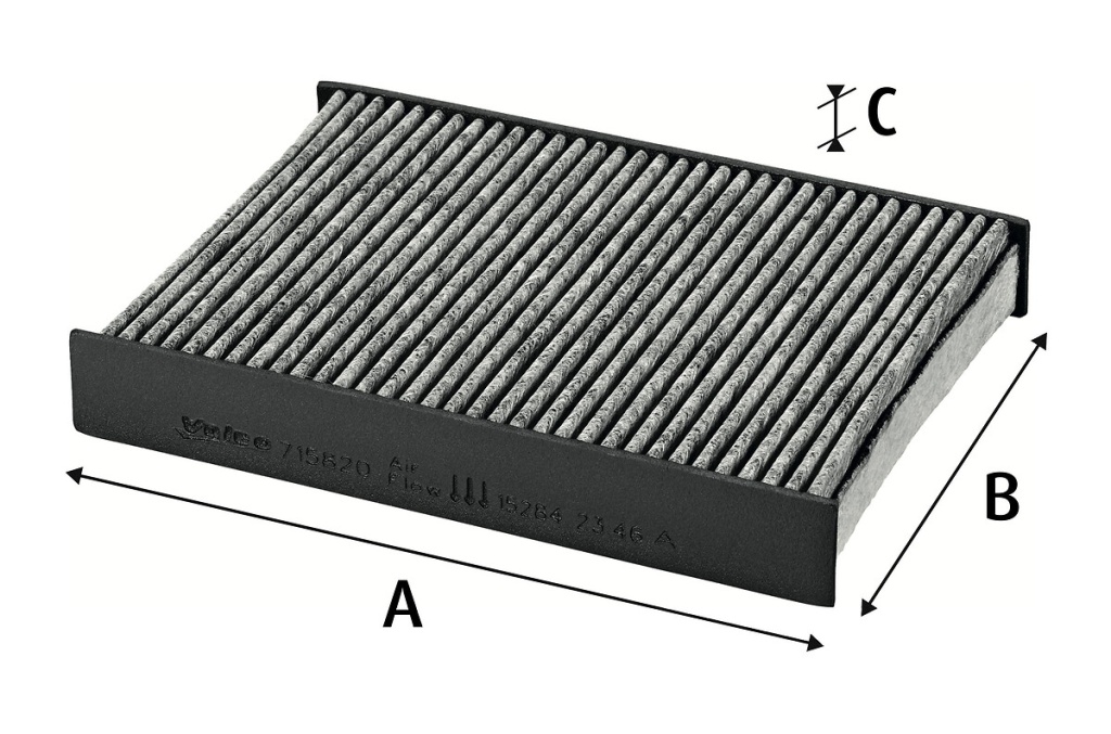 Filtre, air d'habitacle Renault Megane Cc 10> — Réf. VL 715820